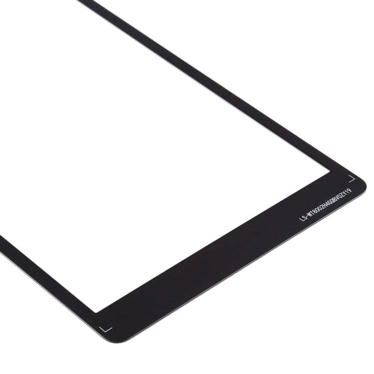 For Galaxy Tab A 8.0 (2019) SM-T295 (LTE Version) Front Screen Outer Glass Lens (Black)