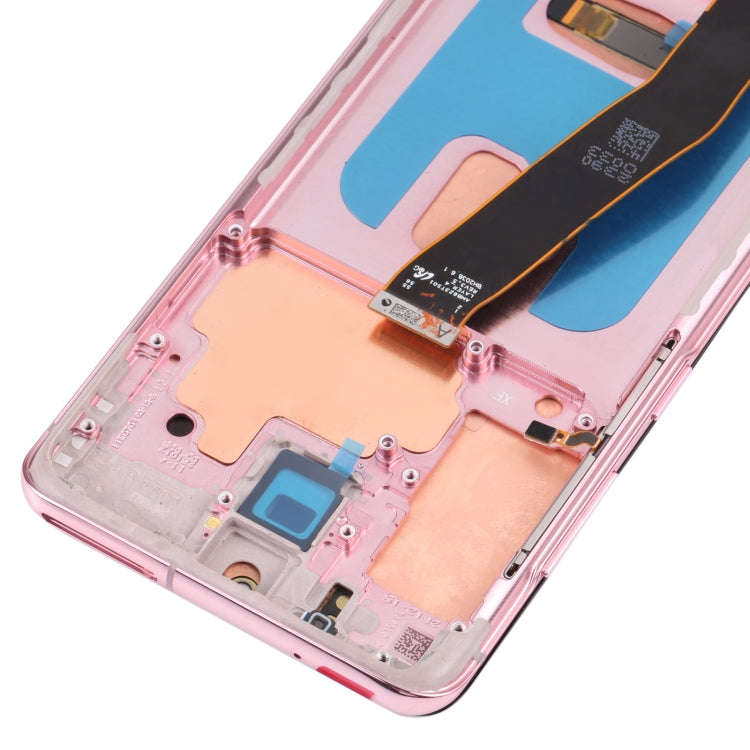 Original Dynamic AMOLED Material LCD Screen and Digitizer Full Assembly with Frame for Samsung Ga...