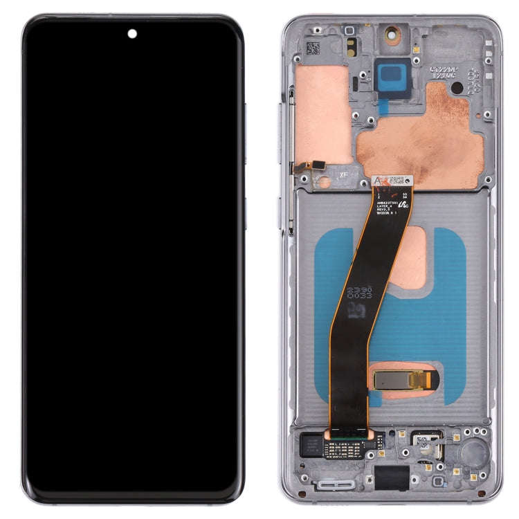 Original Dynamic AMOLED Material LCD Screen and Digitizer Full Assembly with Frame for Samsung Ga...