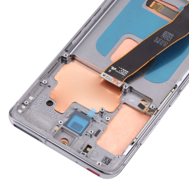 Original Dynamic AMOLED Material LCD Screen and Digitizer Full Assembly with Frame for Samsung Ga...