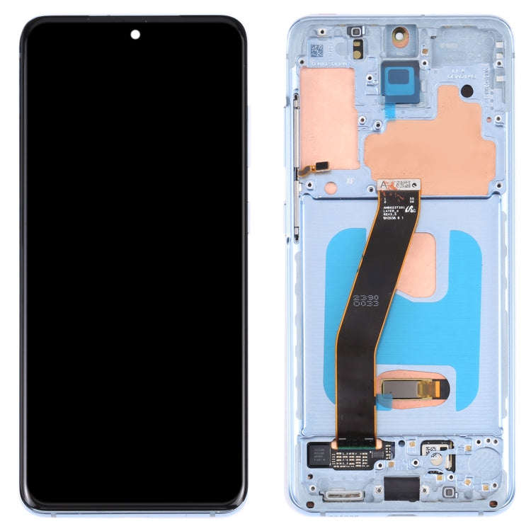 Original Dynamic AMOLED Material LCD Screen and Digitizer Full Assembly with Frame for Samsung Ga...