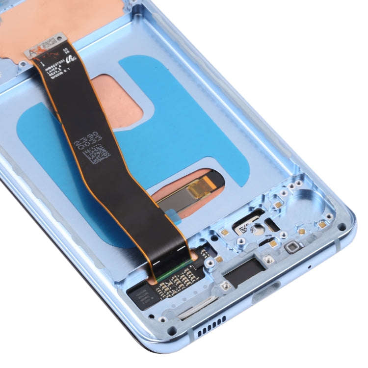 Original Dynamic AMOLED Material LCD Screen and Digitizer Full Assembly with Frame for Samsung Ga...