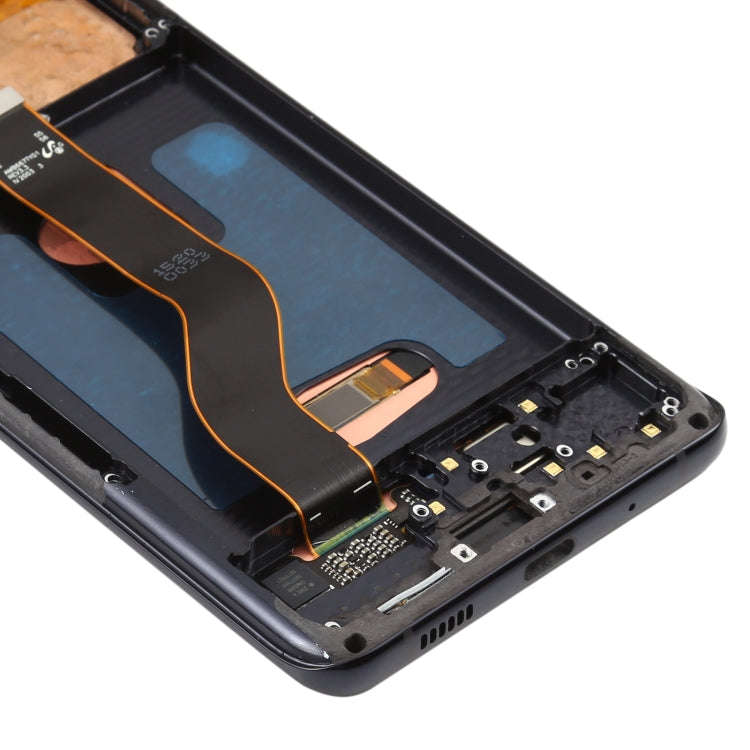 Original Dynamic AMOLED LCD Screen for Galaxy S20+ 4G Digitizer Full Assembly with Frame (Black)