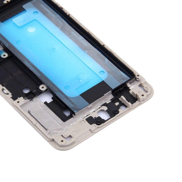 For Galaxy C5 / C5000 Front Housing LCD Frame Bezel Plate (Gold)