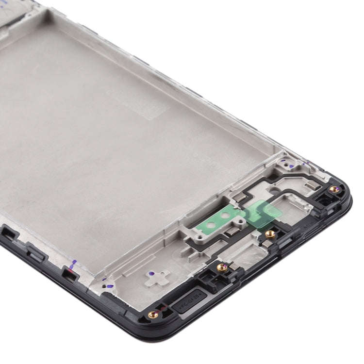 For Samsung Galaxy A21s  Front Housing LCD Frame Bezel Plate (Black)