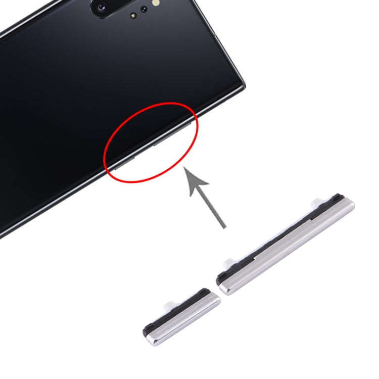 For Samsung Galaxy Note10+ Power Button and Volume Control Button(Silver)
