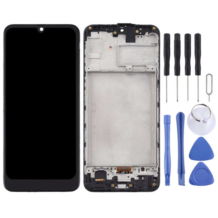 TFT LCD Screen for Samsung Galaxy M30s Digitizer Full Assembly with Frame (Black)