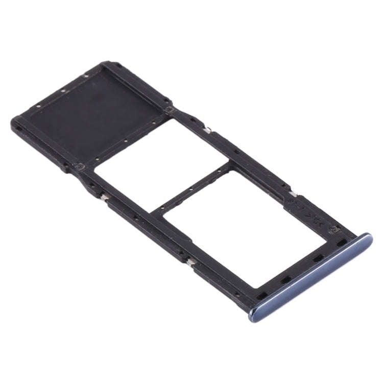 For Samsung Galaxy A71 / A715 SIM Card Tray + Micro SD Card Tray (Black)