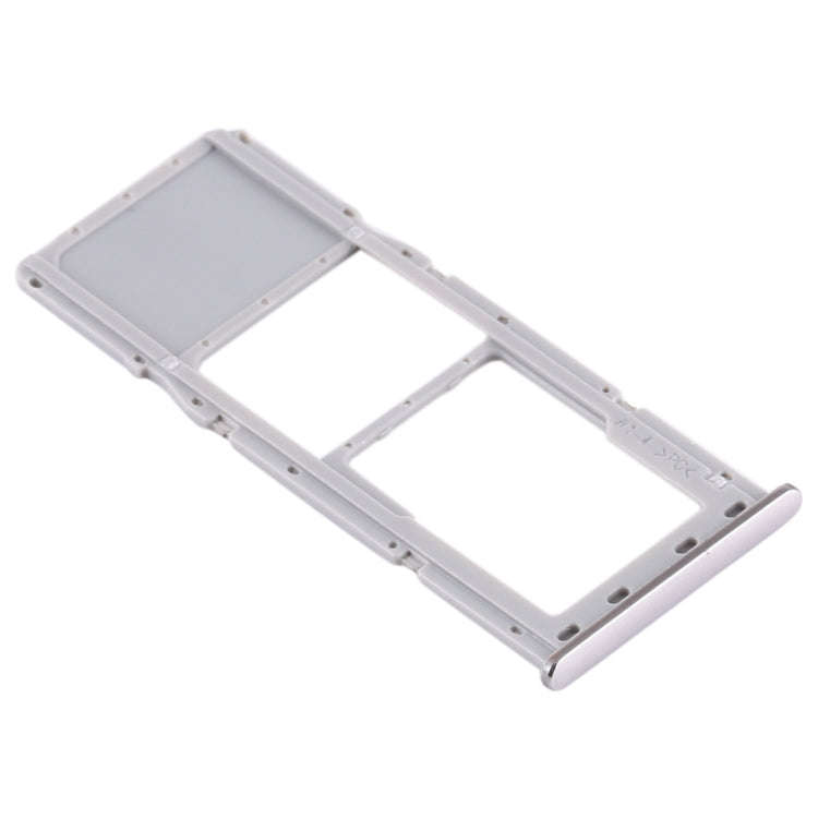 For Samsung Galaxy A71 / A715 SIM Card Tray + Micro SD Card Tray (Silver)