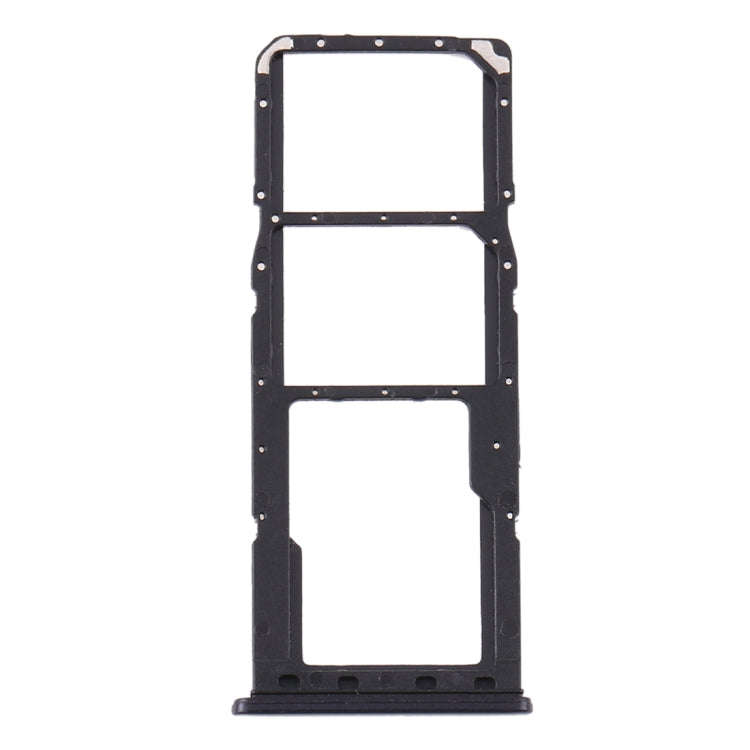 For Samsung Galaxy A21s SIM Card Tray + SIM Card Tray + Micro SD Card Tray (Black)