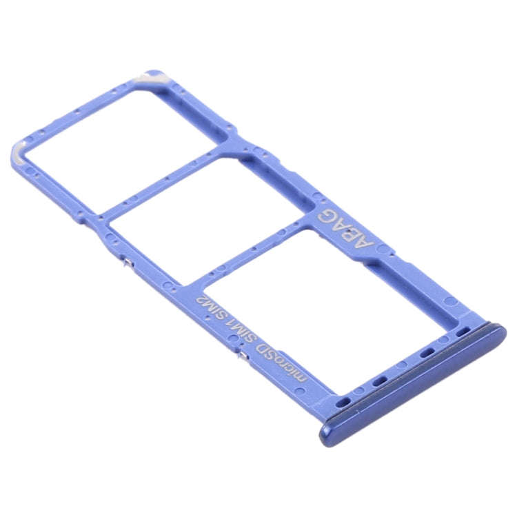 For Samsung Galaxy A21s SIM Card Tray + SIM Card Tray + Micro SD Card Tray (Blue)