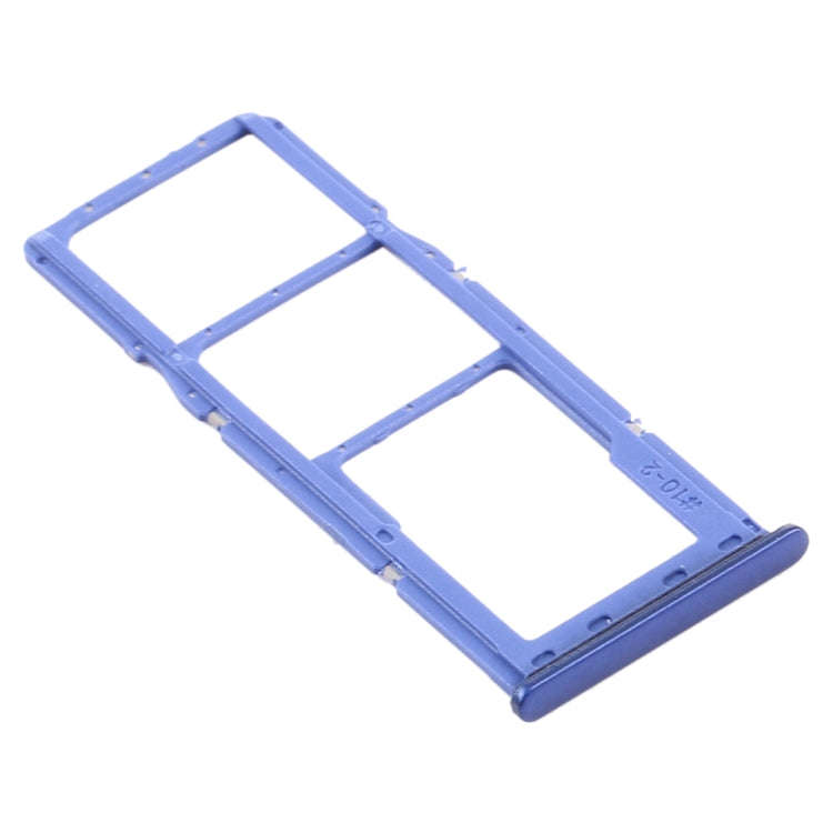 For Samsung Galaxy A21s SIM Card Tray + SIM Card Tray + Micro SD Card Tray (Blue)