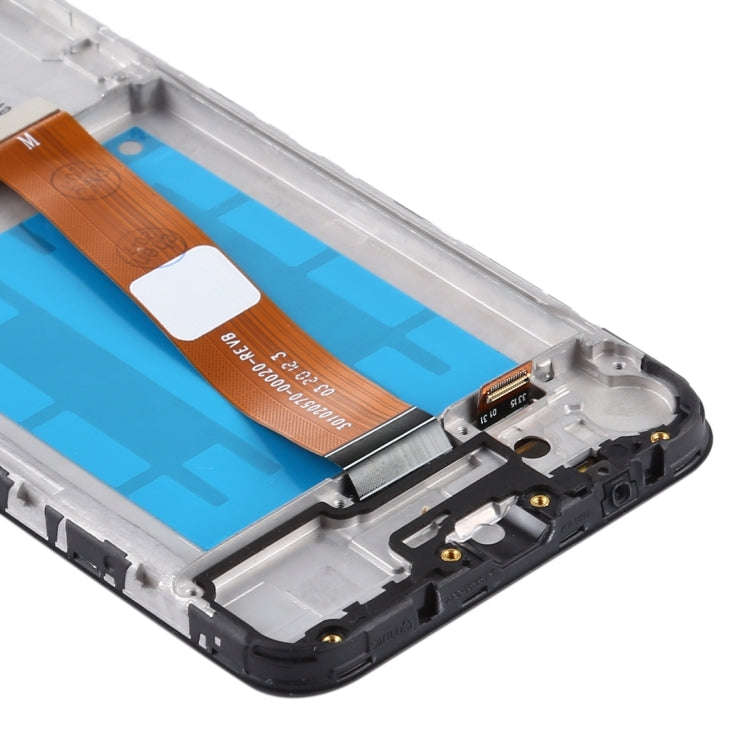 For Samsung Galaxy A01 SM-A015M OEM LCD Screen (Flex Cable Wide) Digitizer Full Assembly with Fra...