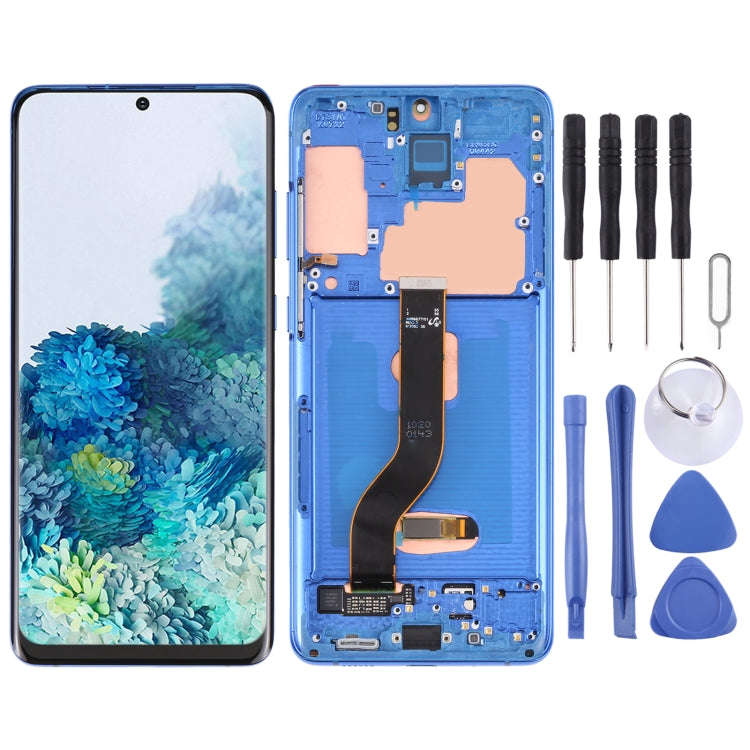 Original Super AMOLED LCD Screen for Samsung Galaxy S20+ 5G SM-G986B/G985 Digitizer Full Assembly...