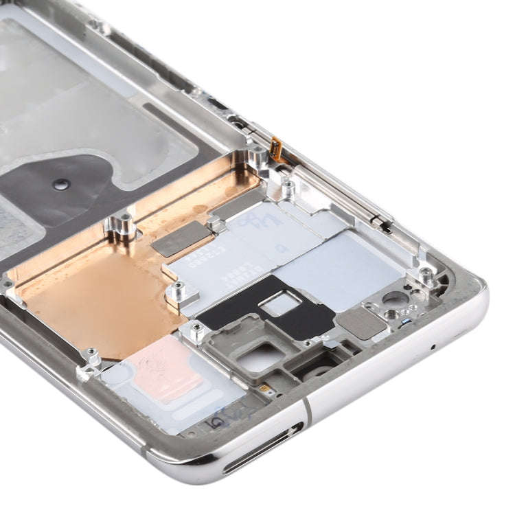 For Samsung Galaxy S20 Ultra  Middle Frame Bezel Plate with Side Keys (Silver)