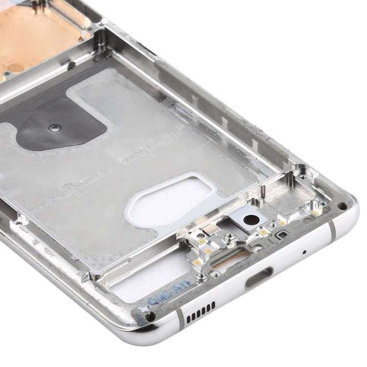 For Samsung Galaxy S20 Ultra  Middle Frame Bezel Plate with Side Keys (Silver)