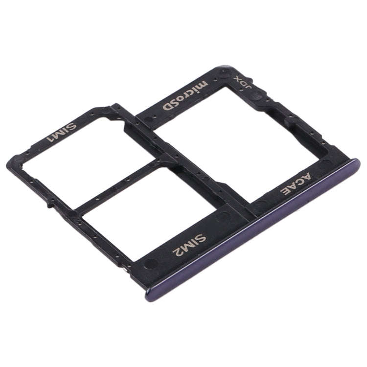 For Samsung Galaxy A315 / A31 SIM Card Tray + SIM Card Tray + Micro SD Card Tray (Black)