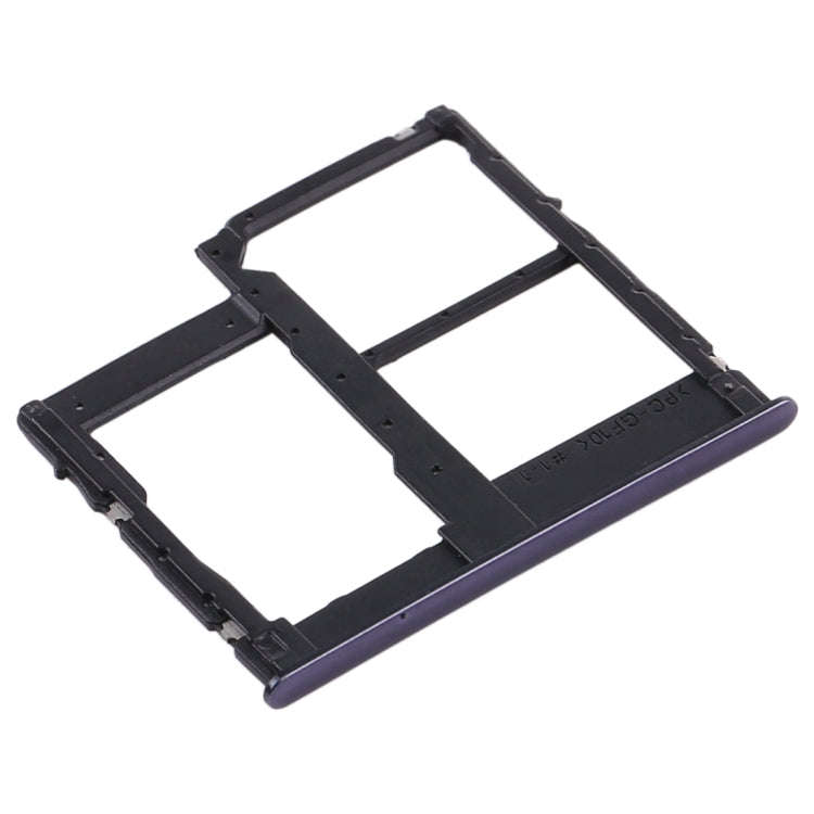 For Samsung Galaxy A315 / A31 SIM Card Tray + SIM Card Tray + Micro SD Card Tray (Black)