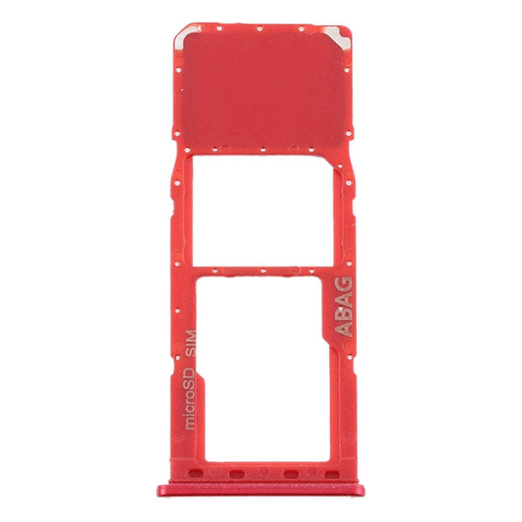 For Samsung Galaxy A21s SIM Card Tray + Micro SD Card Tray (Red)
