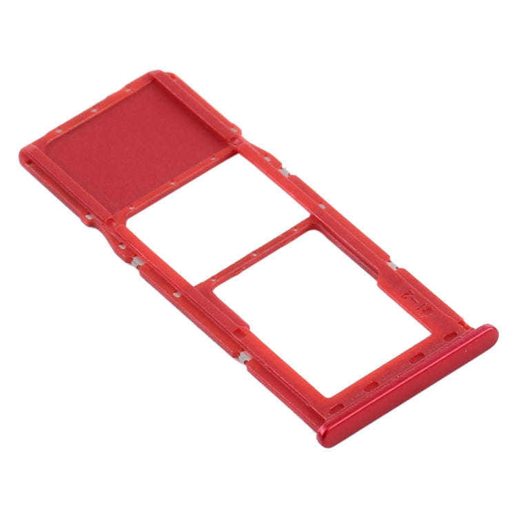 For Samsung Galaxy A21s SIM Card Tray + Micro SD Card Tray (Red)
