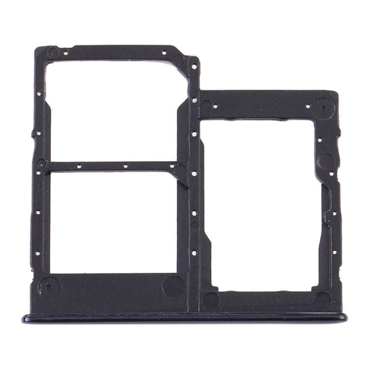 For Samsung Galaxy A41 / A415 SIM Card Tray + SIM Card Tray + Micro SD Card Tray (Black)