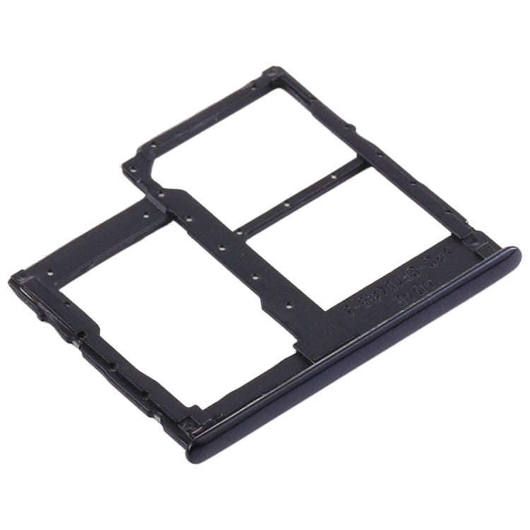 For Samsung Galaxy A41 / A415 SIM Card Tray + SIM Card Tray + Micro SD Card Tray (Black)