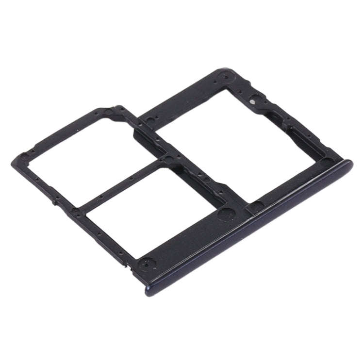 For Samsung Galaxy A41 / A415 SIM Card Tray + SIM Card Tray + Micro SD Card Tray (Black)