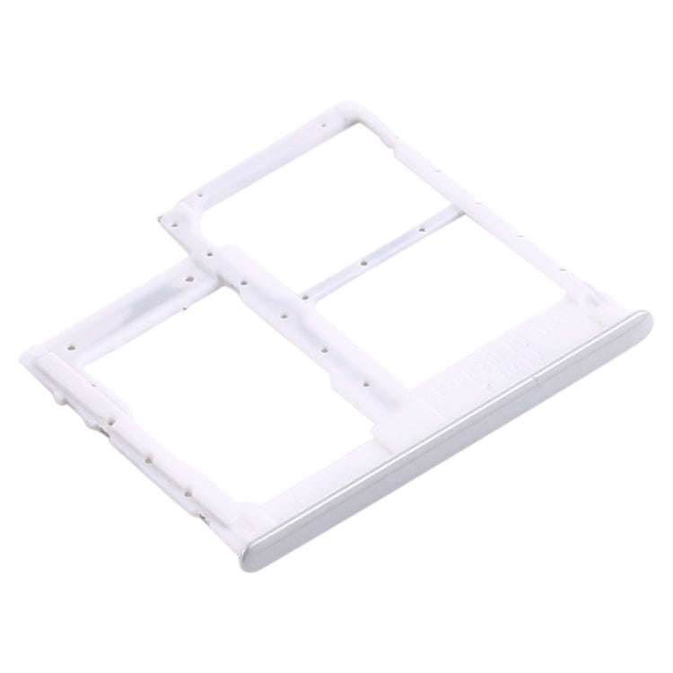 For Samsung Galaxy A41 / A415 SIM Card Tray + SIM Card Tray + Micro SD Card Tray (White)