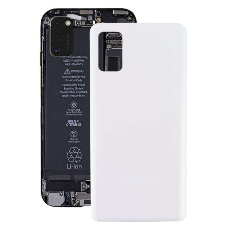 For Samsung Galaxy A41 Battery Back Cover (White)