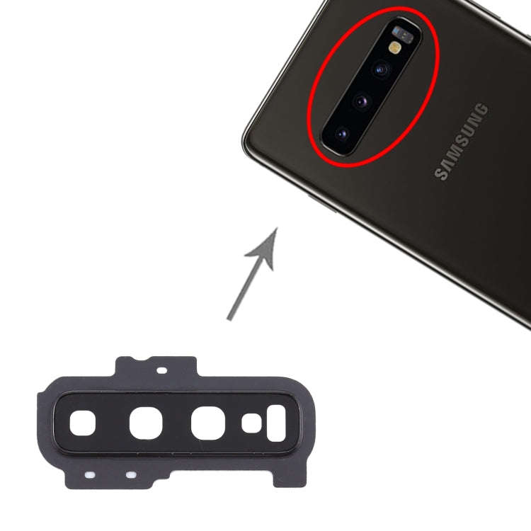 For Samsung Galaxy S10+ 10pcs Camera Lens Cover (Black)