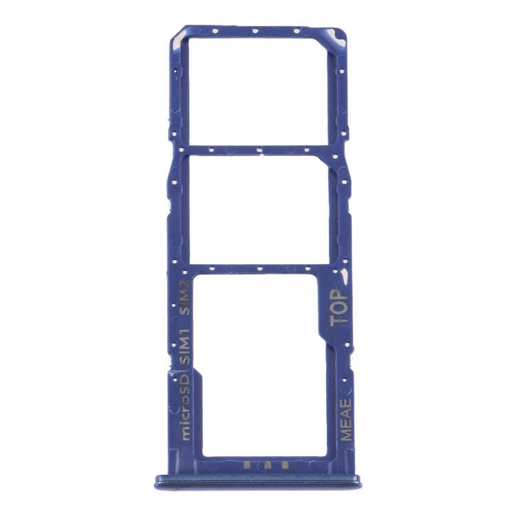For Samsung Galaxy M51 SM-M515 SIM Card Tray + SIM Card Tray + Micro SD Card Tray (Blue)