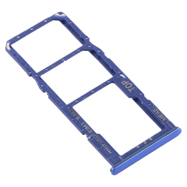 For Samsung Galaxy M51 SM-M515 SIM Card Tray + SIM Card Tray + Micro SD Card Tray (Blue)