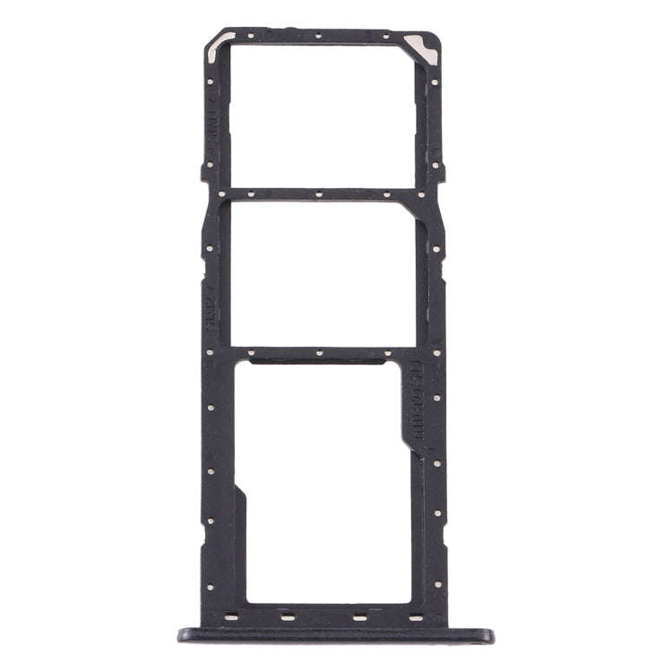 For Samsung Galaxy A11 SM-A115 SIM Card Tray + SIM Card Tray + Micro SD Card Tray (Black)