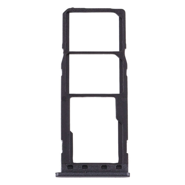 For Samsung Galaxy M10 SM-M105 SIM Card Tray + SIM Card Tray + Micro SD Card Tray (Black)