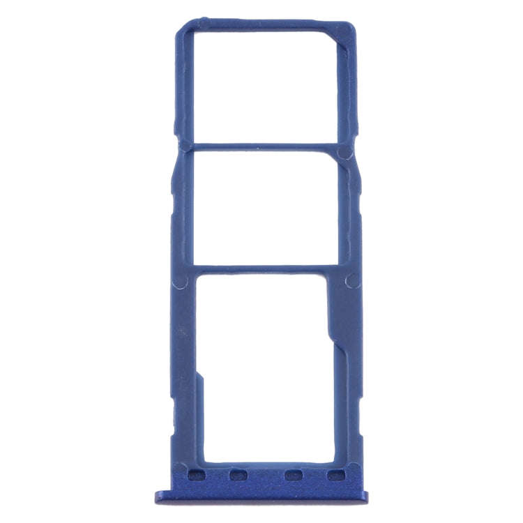 For Samsung Galaxy M10 SM-M105 SIM Card Tray + SIM Card Tray + Micro SD Card Tray (Blue)