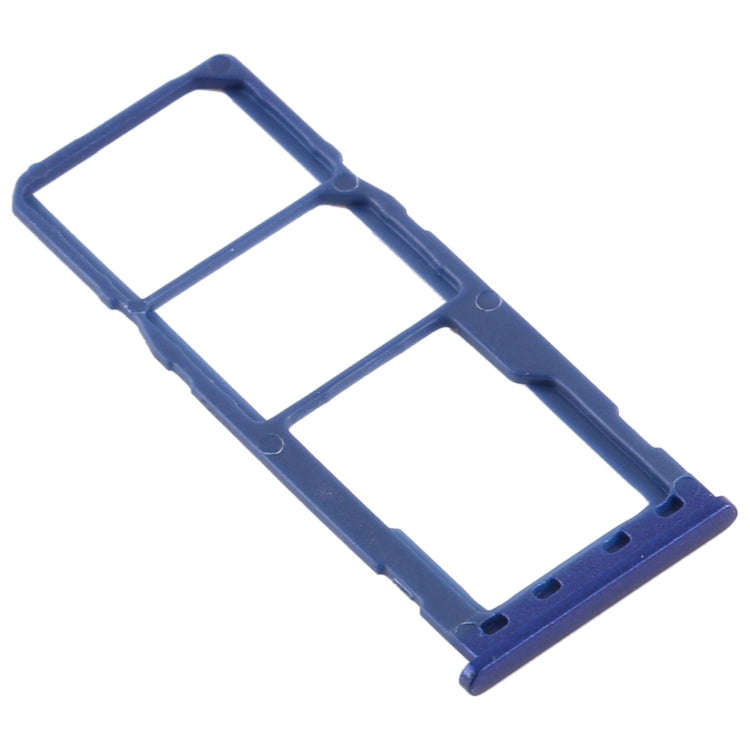 For Samsung Galaxy M10 SM-M105 SIM Card Tray + SIM Card Tray + Micro SD Card Tray (Blue)