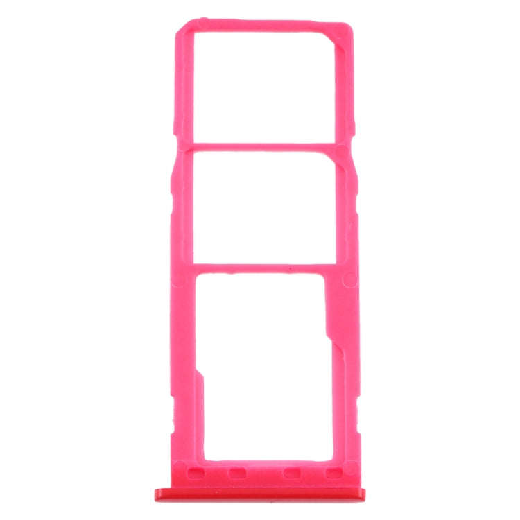 For Samsung Galaxy M10 SM-M105 SIM Card Tray + SIM Card Tray + Micro SD Card Tray (Red)