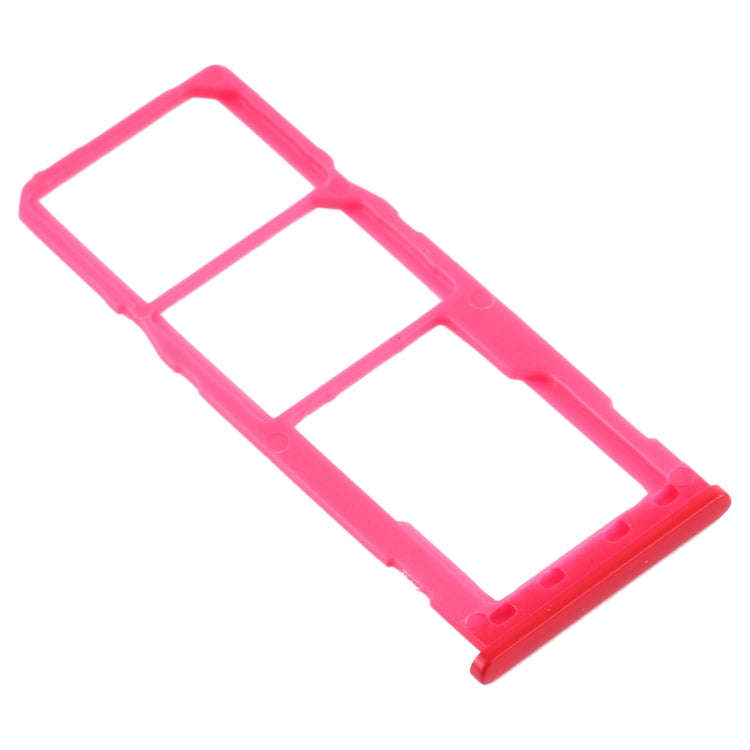 For Samsung Galaxy M10 SM-M105 SIM Card Tray + SIM Card Tray + Micro SD Card Tray (Red)