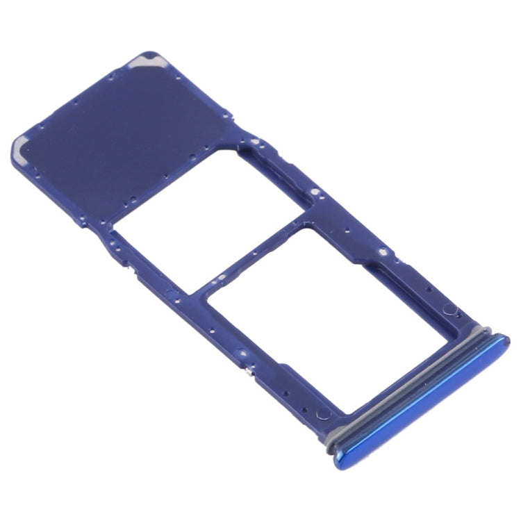 For Samsung Galaxy A9 (2018) SM-A920 SIM Card Tray + Micro SD Card Tray (Blue)