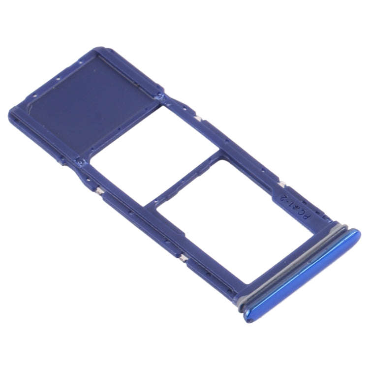 For Samsung Galaxy A9 (2018) SM-A920 SIM Card Tray + Micro SD Card Tray (Blue)