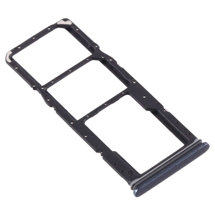 For Samsung Galaxy A9 (2018) SM-A920 SIM Card Tray + SIM Card Tray + Micro SD Card Tray (Black)