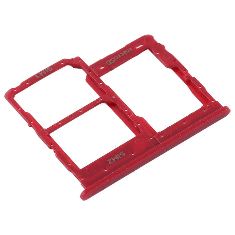 For Samsung Galaxy A01 Core SM-A013 SIM Card Tray + SIM Card Tray + Micro SD Card Tray (Red)