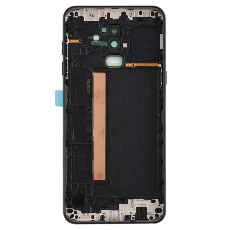 For Galaxy J8 (2018), J810F/DS, J810Y/DS, J810G/DS Back Cover with Side Keys & Camera Lens (Black)