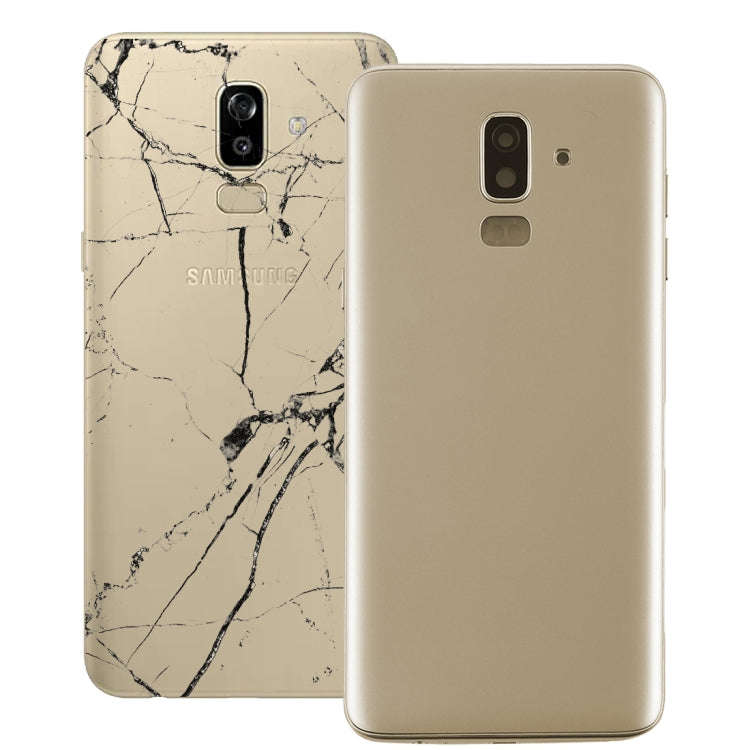 For Galaxy J8 (2018), J810F/DS, J810Y/DS, J810G/DS Back Cover with Side Keys & Camera Lens (Gold)
