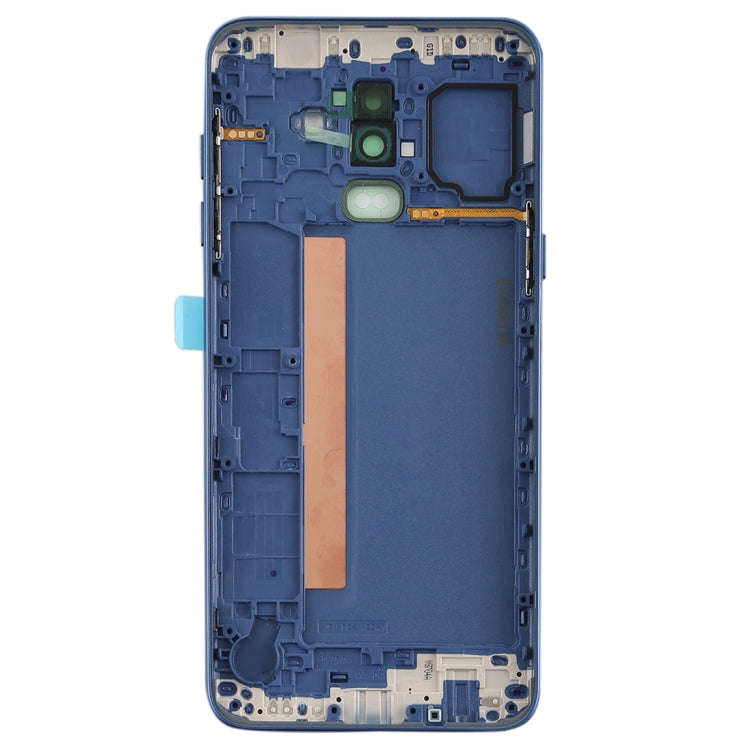 For Galaxy J8 (2018), J810F/DS, J810Y/DS, J810G/DS Back Cover with Side Keys & Camera Lens (Blue)