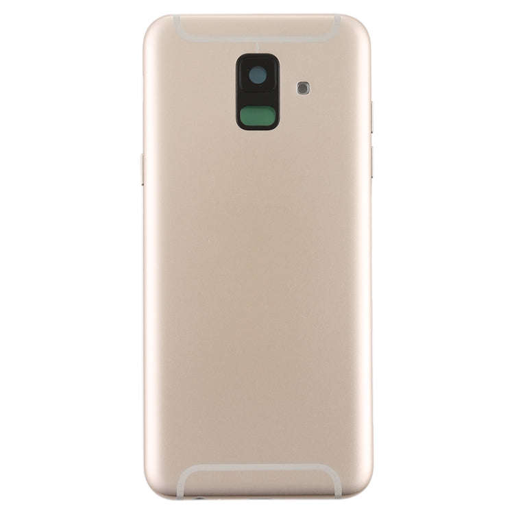 For Galaxy A6 (2018) / A600F Back Cover with Side Keys & Camera Lens (Gold)