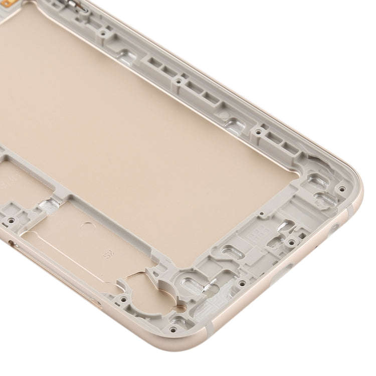 For Galaxy A6 (2018) / A600F Back Cover with Side Keys & Camera Lens (Gold)