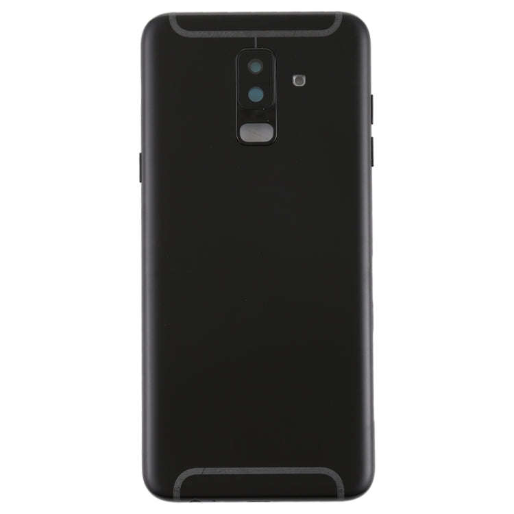 For Galaxy A6+ (2018) / A605 Back Cover with Side Keys & Camera Lens (Black)