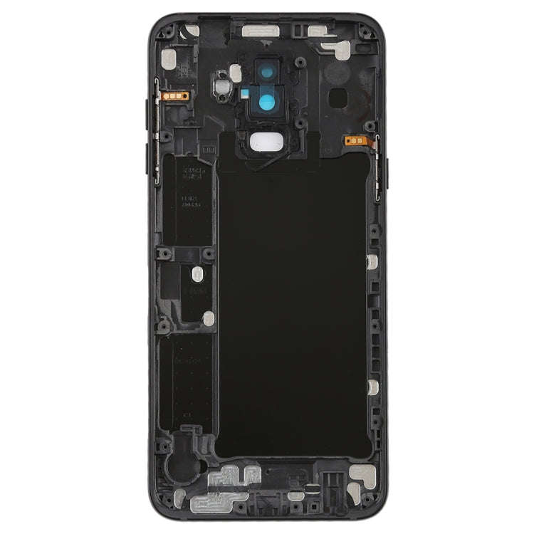 For Galaxy A6+ (2018) / A605 Back Cover with Side Keys & Camera Lens (Black)