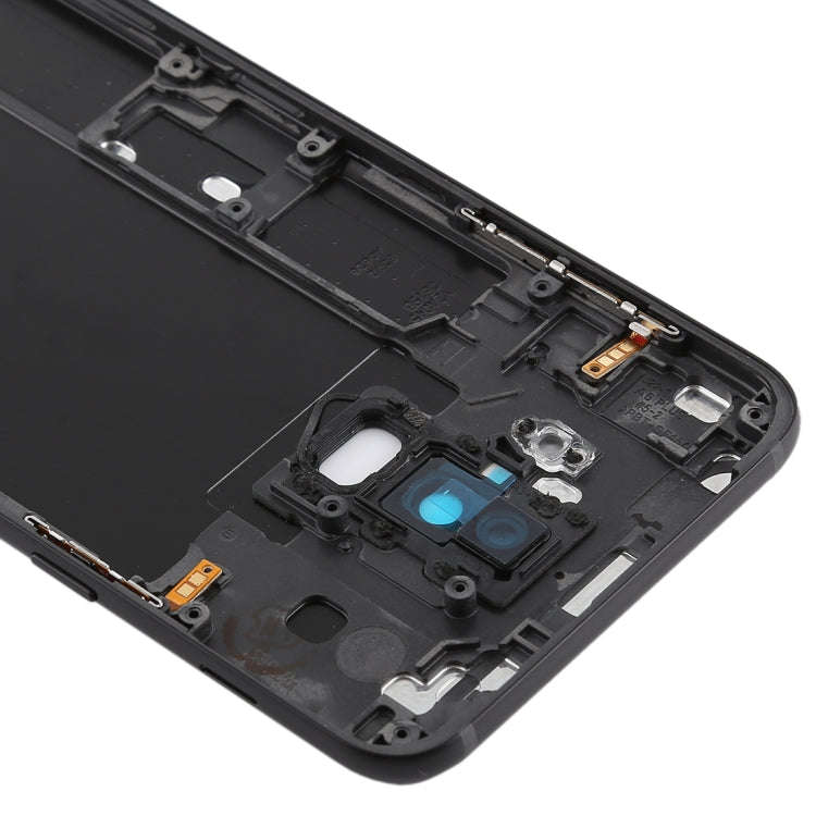 For Galaxy A6+ (2018) / A605 Back Cover with Side Keys & Camera Lens (Black)